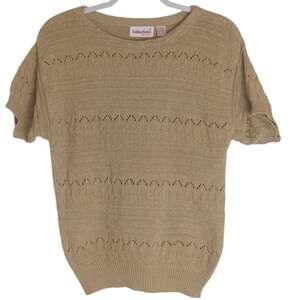 Vintage Cottagecore Textured Knit Sweater Women's Size Medium